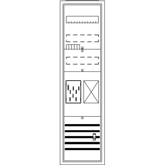 Striebel&John - Zähler-Komplettschrank Komplettschrank BA17FA APBKE-I, A17 1Z1R