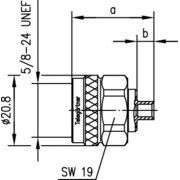 Telegärtner - Koax-Steckverbinder N-Kabelstecker löt 100023907 G10 (UT-141)A10