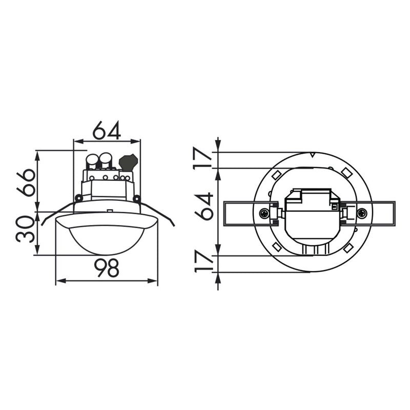 BEG Brück Electronic - Bussystem-Bewegungsmelder Präsenzmelder PD4-S-DAA4G-DE Slave