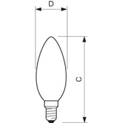 Philips Lighting - LED-Lampe/Multi-LED LED-Kerzenlampe E14 CorePro LED#37757800 klar Glas