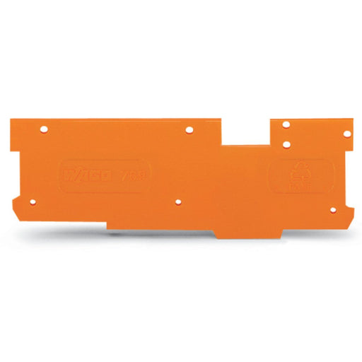 WAGO - Abschluss- und Zwischenplatte für Reihenklemme Abschluss-u.Zwischenplatte 769-321 1,1mm dick,orange − 25 Stück