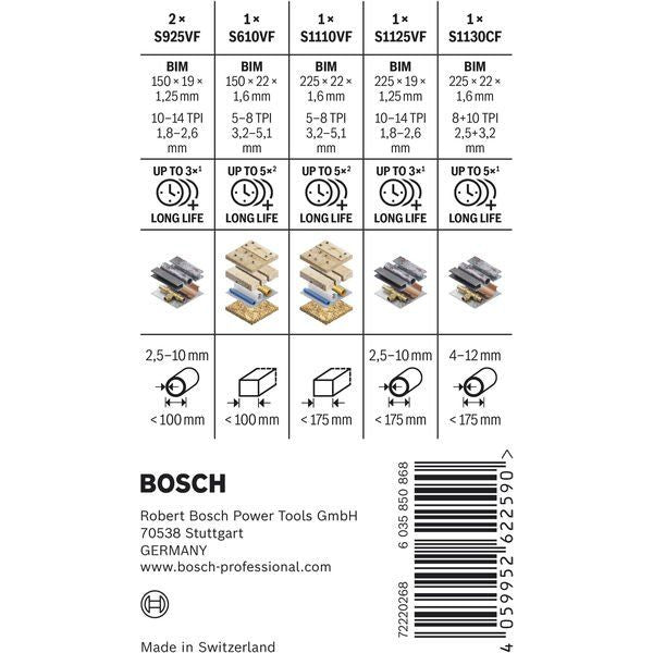 Bosch - Sägeblatt Sortiment PRO Demolition 2607011820VE(6) Säbelsägeblatt Set