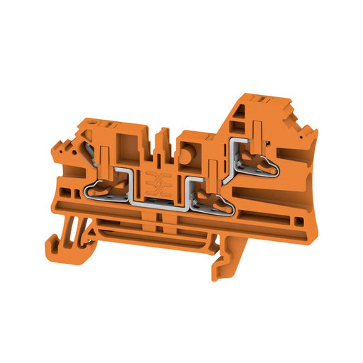 Weidmüller - Durchgangs-Reihenklemme Klemme AL3C 2.5 OR PUSH IN, 2.5 mm² − 50 Stück
