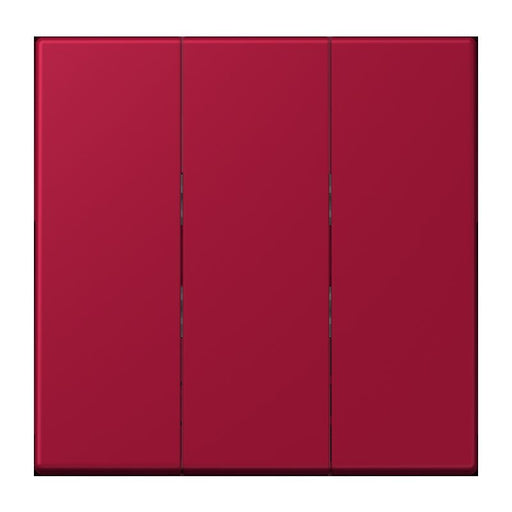 Jung - Abdeckung/Bedienelement für Installationsschalterprogramme Wippe 3fach LC 993 BF 229 rouge carmin (32100)