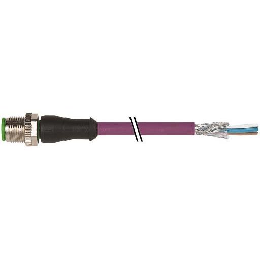 Murrelektronik - Rundsteckverbinder, feldkonfektionierbar (Industriesteckverbinder) M12-Stecker gerade 7000-14541-7980500 geschirmt
