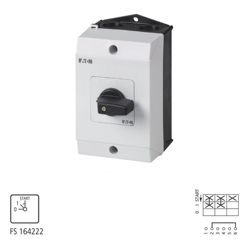 Eaton - Steuerschalter Hilfsphasenschalter T3 32A T3-2-15121/I2 Aufbau 2 Baueinheit