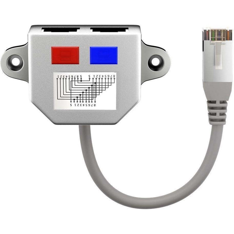 Goobay - Kommunikationstechnik-Adapter Kabel-Splitter Y-Adapter 68911 1:1 Beschaltung
