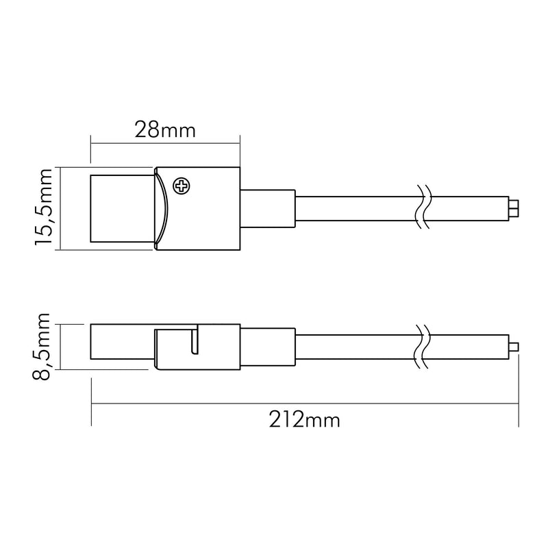 Nobile - Zubehör/Ersatzteile für Lichtschlauch/-band Anschlußkabel 5er Set 5011510645 − 1 Stück