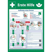Cimco Werkzeuge - Warn-/Hinweisschild Notfall-Aushang 1.Hilfe 182750 Gr. 410x590x1