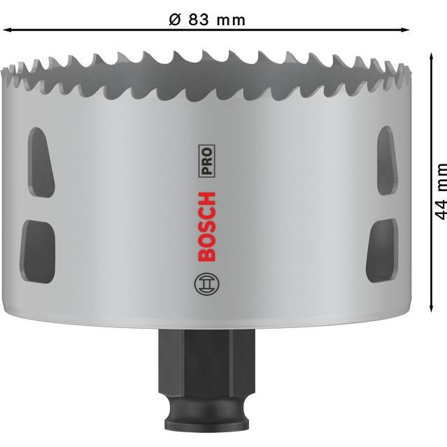 Bosch Power Tools - Werkzeugset PRO Multi Material PC Plus 2608594486VE(8) Lochsäge 83 mm 8-tlg  − 1 Packung