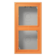 Jung - Aufputzgehäuse für Unterputzgerät Aufputz-Kappe 2fach LC 582 A 225 orange clair (32081)