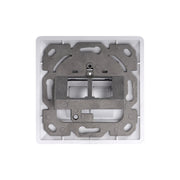 DIGITUS - Einsatz/Abdeckung für Kommunikationstechnik Zentralplatte 2-fach DN-93801-1 80x80, RAL9010, RJ45