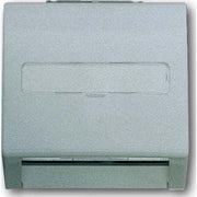 Busch-Jaeger - Einsatz/Abdeckung für Kommunikationstechnik Zentralscheibe alu/si 1758-783 f.Kom.Steckverbinder