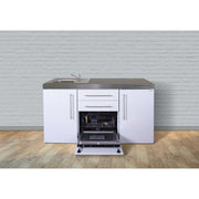 Stengel - Mini-Küche Miniküche Premiumline MPGS160KSGSKSreBli weiß