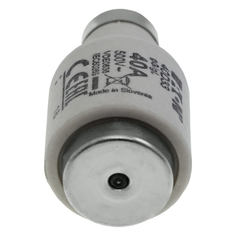 Eaton - D-Sicherungseinsatz Sicherungseinsatz Nieders. FUSE 40A D#40D33 40A AC 500V 50kA − 25 Stück