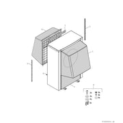 Bosch Thermotechnik - Abdeckung/Gehäuse für Außengeräte Schallhaube Luftwärmepumpe SHB9V bis 9kW Auslass