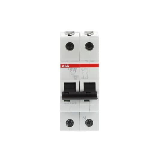 ABB Stotz S&J - Leitungsschutzschalter Sicherungsautomat S201-C13NA 6kA 13A C 1p+N (2p)