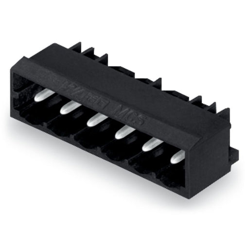 WAGO GmbH & Co. KG - Leiterplattensteckverbinder THR - Stiftleiste Lötstift 231 - 46#4050821003953 1,2x1,2,abgew.,sw − 100 Stück