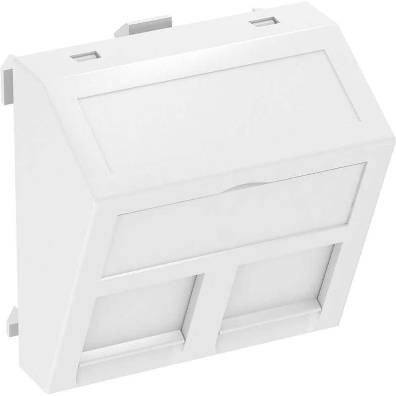OBO Bettermann - Einsatz/Abdeckung für Kommunikationstechnik Datentechnikträger DTS-2RM RW1 45x45mm rws − 1 Stück