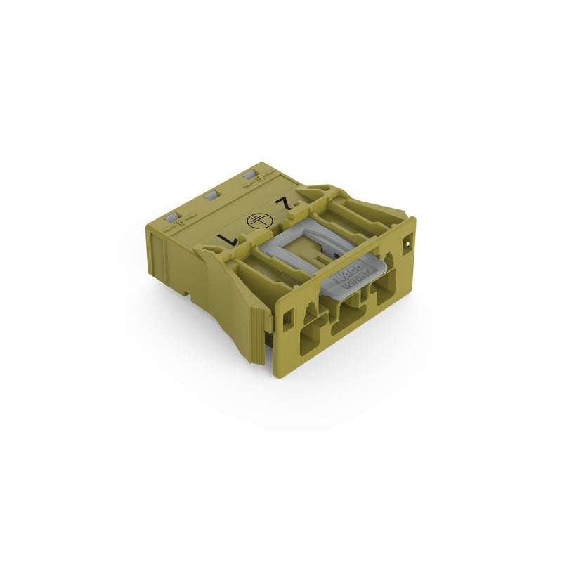 WAGO - Geräteanschluss für steckbare Gebäudeinstallation Snap-In-Stecker 770-773/073-000 3-polig,Kod. B,hgn − 100 Stück
