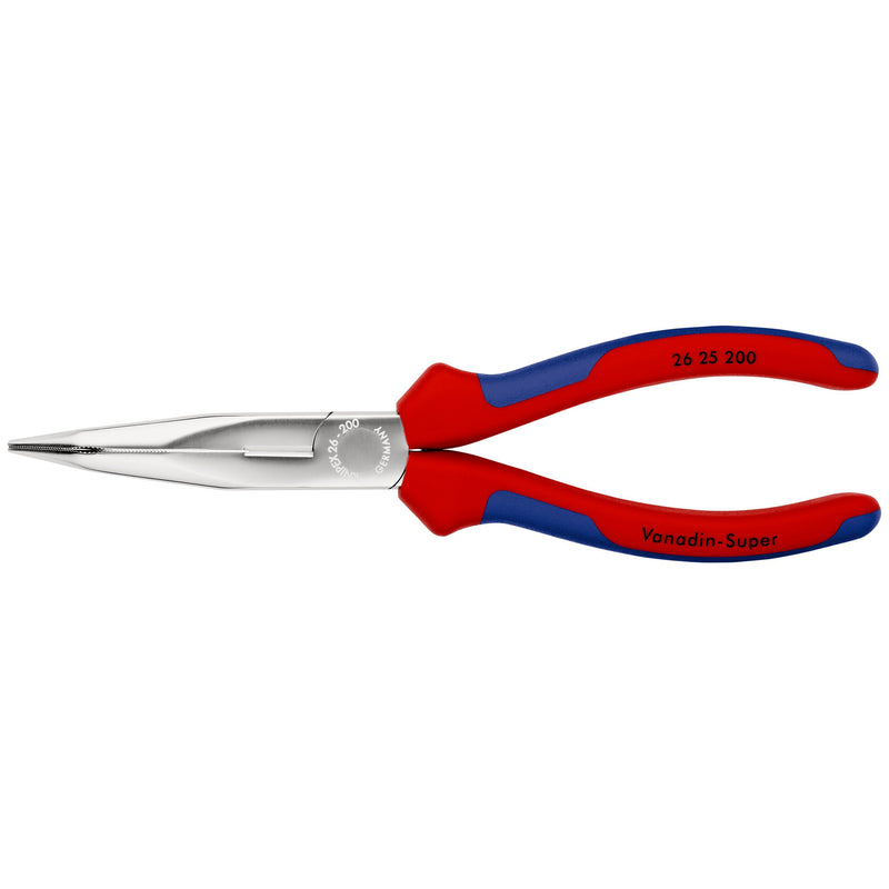 Knipex - Flachzange Flachrundzange 26 25 200 mit Schneide, 200mm