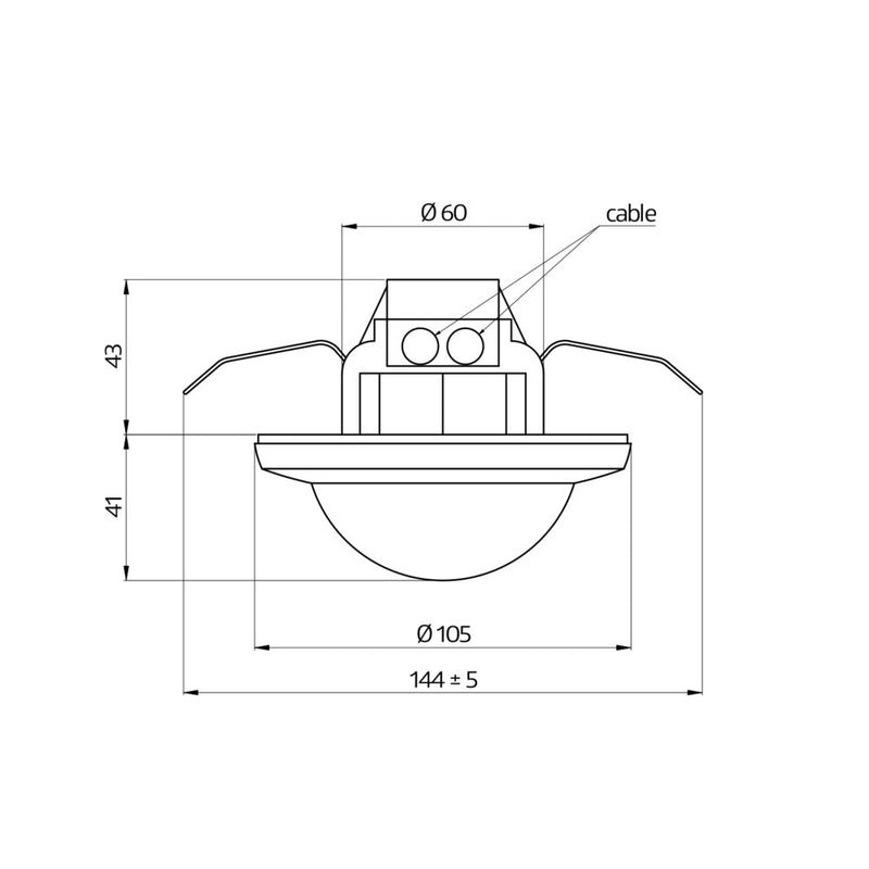 BEG Brück Electronic - Bewegungsmelder/Präsenzmelder komplett Präsenzmelder BL4-PLUS-DE