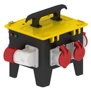 Bals Elektrotech - CEE-Steckdosen-Kombination (IEC 60309) Vollgummiverteiler 522590 tragbar