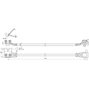 DEHN - Zubehör/Ersatzteile für Erdung und Blitzschutz Anschlussset Seilanlagen ASSAD6L10006.10CUV2A 16qmm L=1000mm
