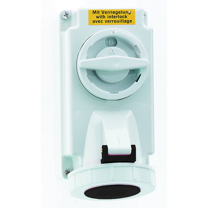 Bals Elektrotech - CEE-Steckdose abschaltbar, abgesichert (IEC 60309) Wandsteckdose abschaltbar 160057 verriegelt 16A 4p 5