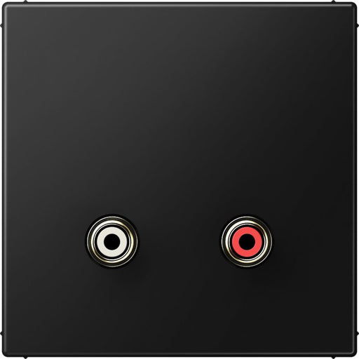 Jung - Multifunktions-Anschlussdose Multimedia-Anschlusssystem MA LS 1021 SWM graphitschwarz matt
