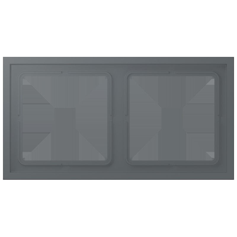 Jung - Abdeckrahmen Rahmen 2-fach LCZ 982 BF 202 gris fonce 31