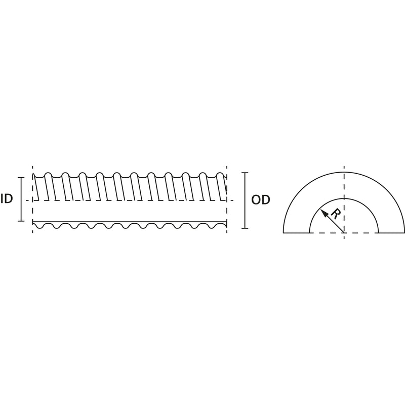 HellermannTyton - Kunststoff-Schutzschlauch Wellschlauch FG14 − 10 Meter