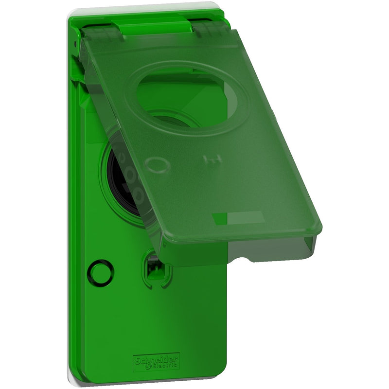 Schneider Electric - Ladesteckvorrichtung E-Mobility EVlink-Sockel EVP1PSS2 PKG T2 gn/transp