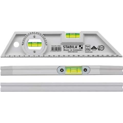 Stabila - Wasserwaage Torpedo-Wasserwaage 104 Allround, 25cm mit Winkellibelle