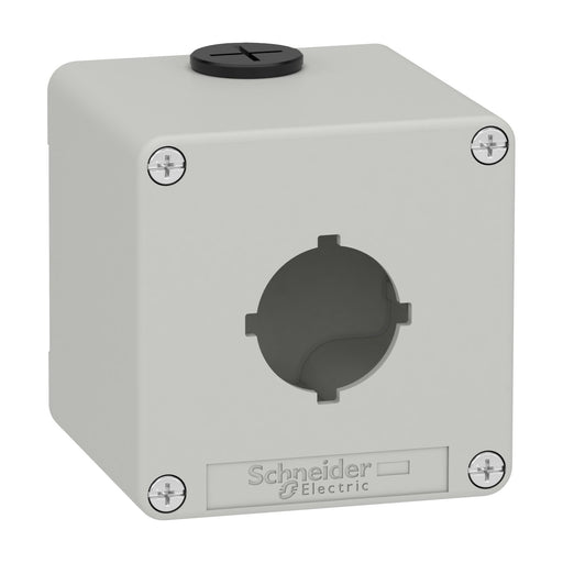 Schneider Electric - Gehäuse für Befehls- und Meldegeräte Leergehäuse XAP, Metall XAPD1601 grau, für 1x30mm