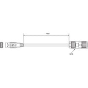 Di-soric - Konfektioniertes Sensor-Aktor-Kabel Verbindungskabel ID-K-M12/U-2 Buchse M12