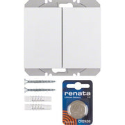 Berker - Bussystem-Hand-/Wandsender KNX-Funk Wandsender 2fach 85656279 polarweiß glänzend