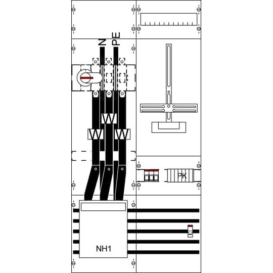 Striebel&John - Zählerfeld Mess- u. Wandlerfeld KA4276 kpl. BH3