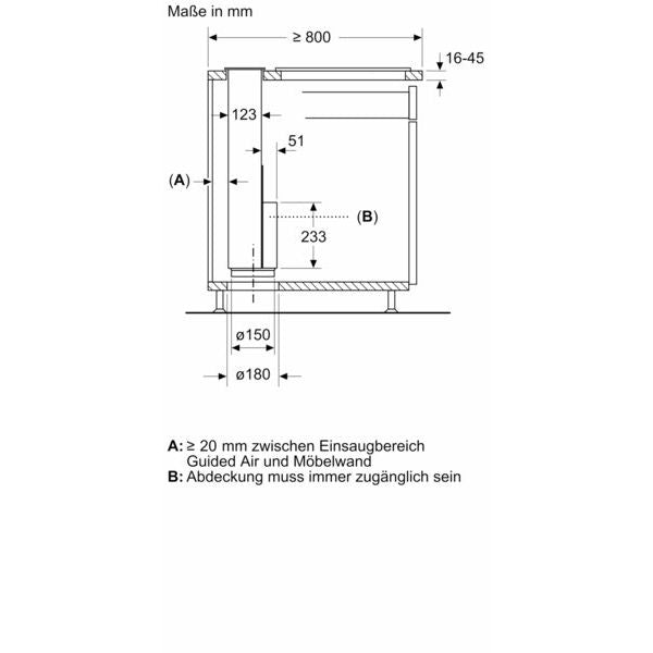 Bosch - Zubehör/Ersatzteile für Dunstabzugshauben Einbausatz Montageset DSZ1WW1M1 f. abnehmb. Lüfter