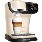 Bosch SDA - Espressoautomat Heißgetränkeautomat TAS6507 creme / sw Tassimo My Way II