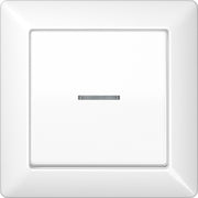 Jung - Abdeckung/Bedienelement für Installationsschalterprogramme Abdeckung Lichtleiter aws AS 590 KO5 WW für Taster