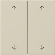 Gira - Abdeckung/Bedienelement für Installationsschalterprogramme Wippe 2-fach 538701 Cremeweiß