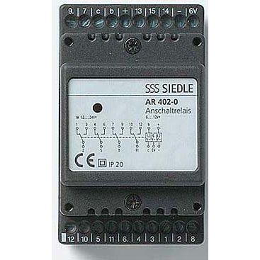 Siedle&amp;Söhne - Zusatzgerät für Türkommunikation Anschaltrelais AR 402-0 4 Umschaltkontakte  − 1 Stück
