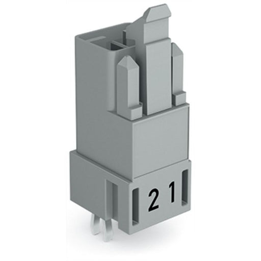 WAGO - Leiterplattensteckverbinder Stecker für Leiterplatten 890-852 2-polig,grau − 100 Stück