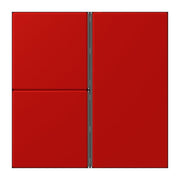 Jung - Abdeckung/Bedienelement für Installationsschalterprogramme Tastensatz 3fach LC 403 TSA 227 rouge vermillon 31