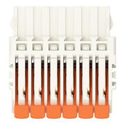 WAGO - Kabelsteckverbinder für Leiterplattensteckverbinder 1-Leiter-Federleiste,Hebel 2734-1106/327-000 PushinCAGECLAMP,lgr − 100 Stück
