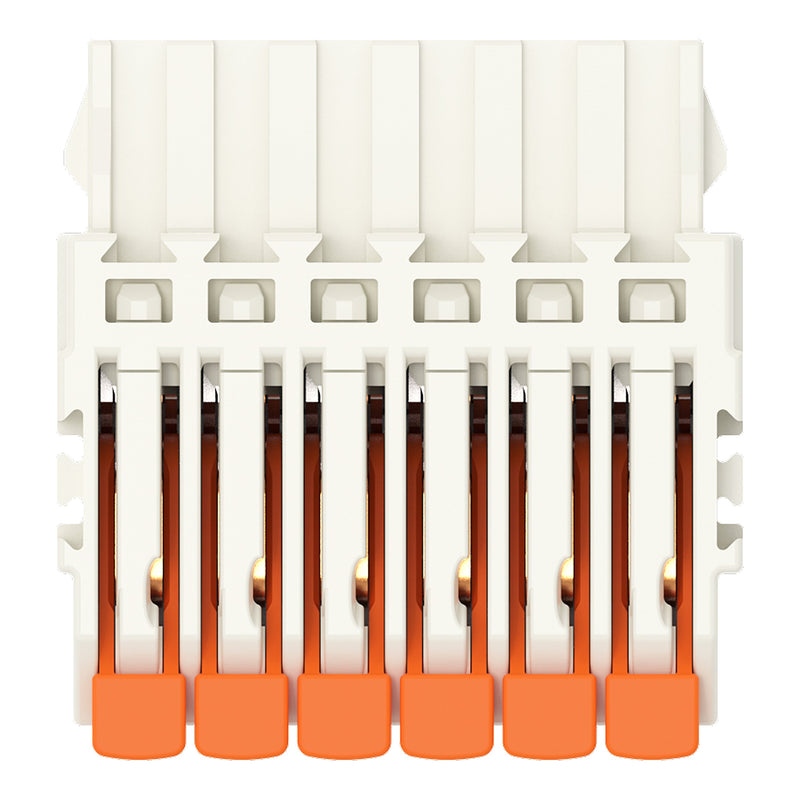 WAGO - Kabelsteckverbinder für Leiterplattensteckverbinder 1-Leiter-Federleiste,Hebel 2734-1106/327-000 PushinCAGECLAMP,lgr − 100 Stück