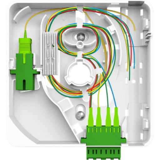 Genexis - Spleißkassette FiberTwist-FTU-1141 Grundp FiberTwist-FTU-1141 m. Pigt. u. Faser-Ma − 10 Stück