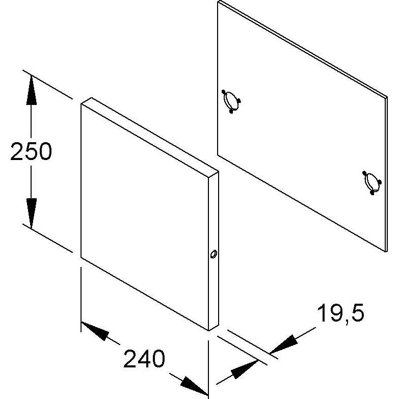Niedax - Multifunktionswerkzeug (Pressen/Schneiden/Lochen) Scherplatten Typ 1 W-SPOK T1-20 250x240x19,5mm