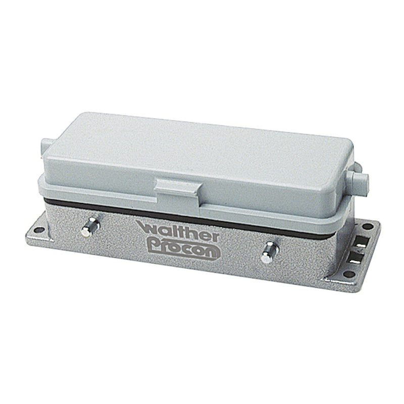 Walther Werke - Gehäuse für Rechtecksteckverbinder Anbaugehäuse B24 714224 29mm QVN m.Klappdeck